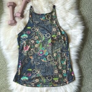 Prana strappy high neck tank top